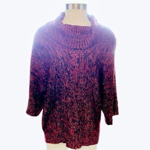Womens Maroon Cowl Neck Sweater